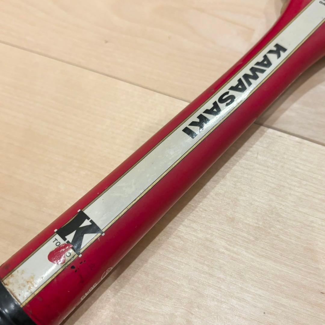 KAWASAKI KR DELUX NUMBER ONE 木製テニスラケット 赤