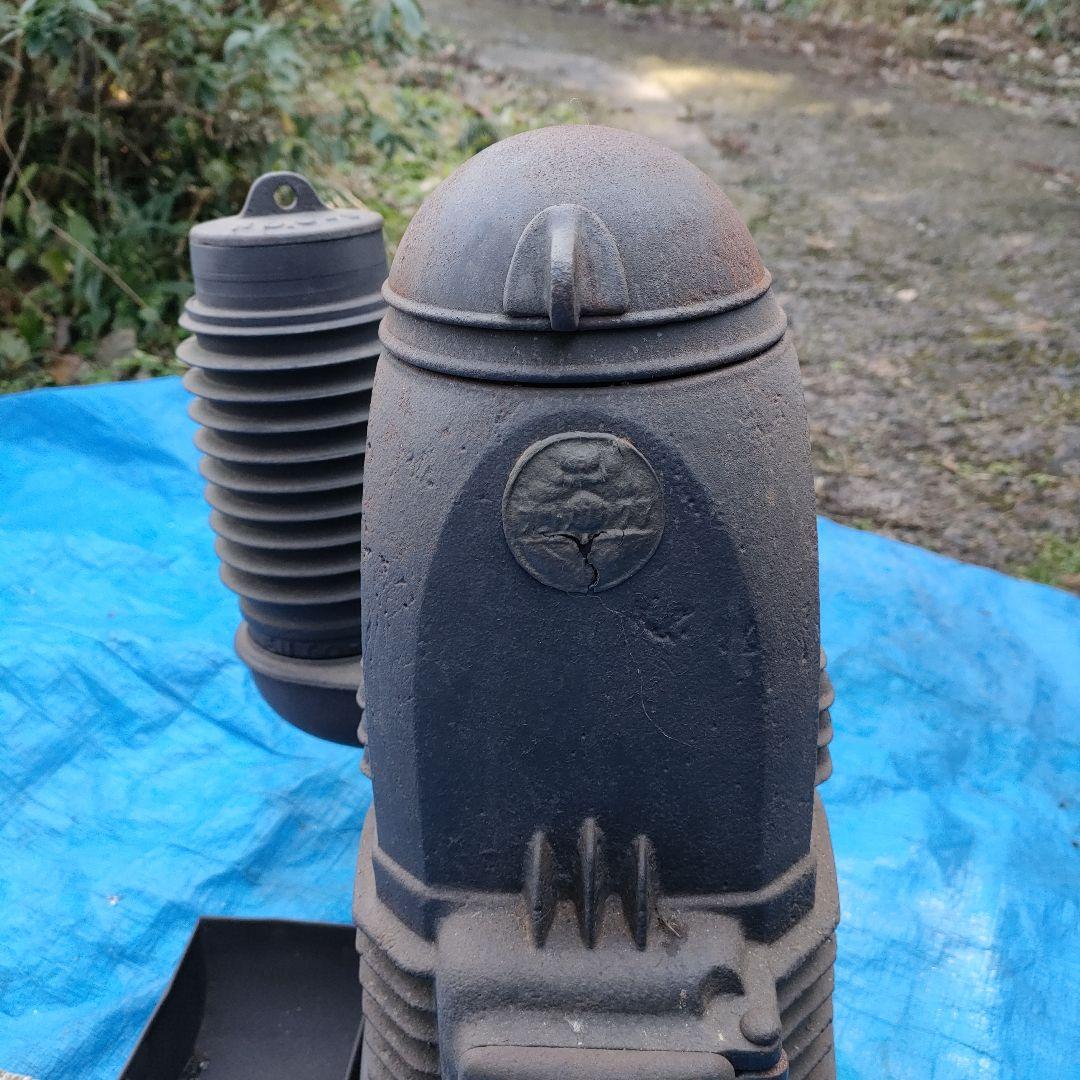 福禄ストーブ 高さ48cm 重さ21kg 鋳物 石炭 薪