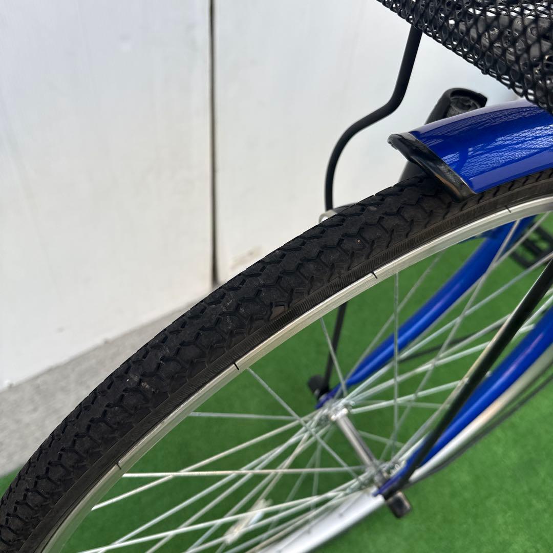 自転車26インチ ブルー美品【引き取り限定】