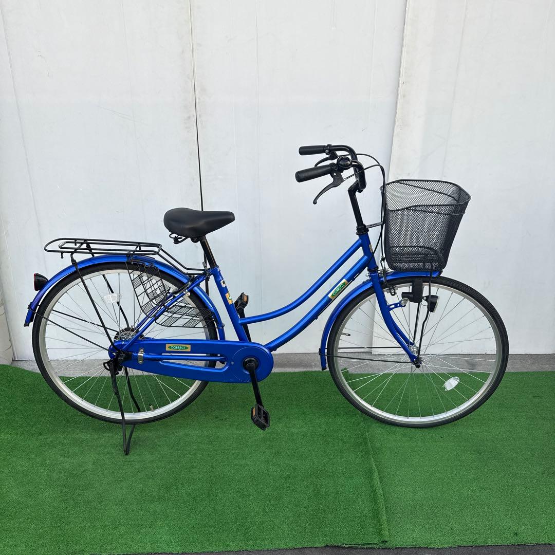 自転車26インチ ブルー美品【引き取り限定】