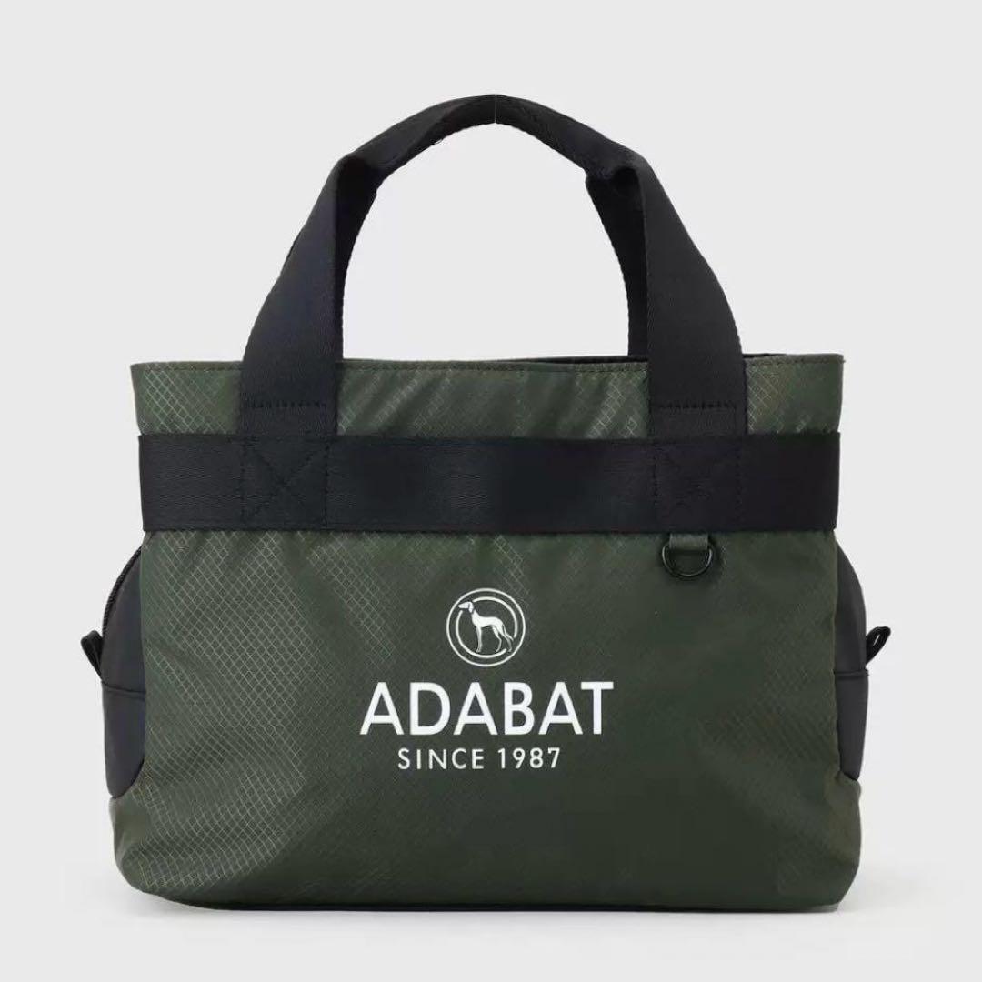 【新品未使用】アダバット adabat ロゴデザイン カートバッグ カーキ