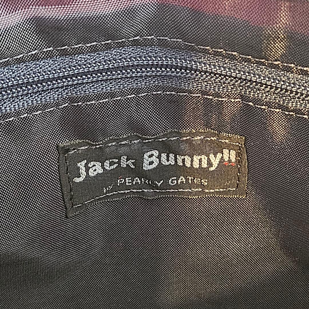 【美品】JACK BUNNY ラウンドバッグ オレンジ 折りたたみバッグ