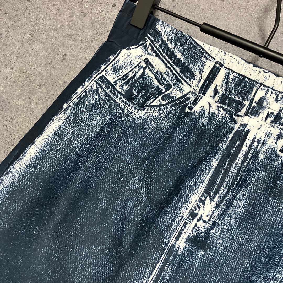25ss パーリーゲイツ　パネルプリント　デニムスカート　1
