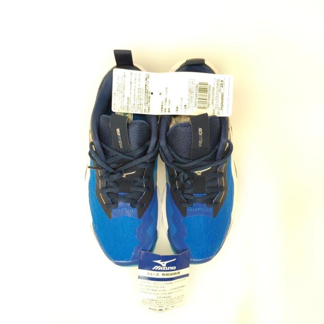 MIZUNO WE-FLY 2バレーボールシューズメンズ 25cm ブルー 新品