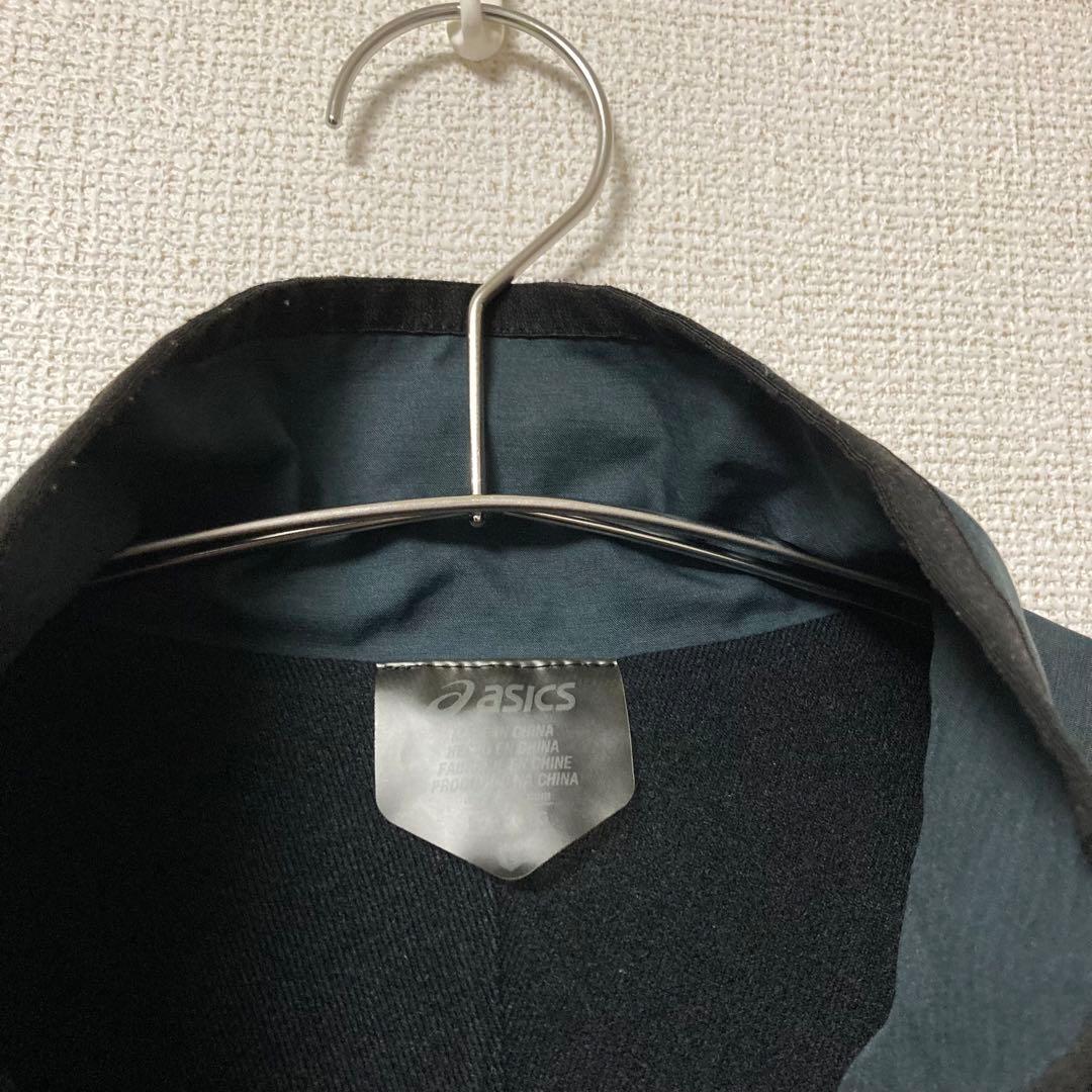 【超美品】asics アシックス　ウインドブレーカー　セットアップ　裏起毛　XL
