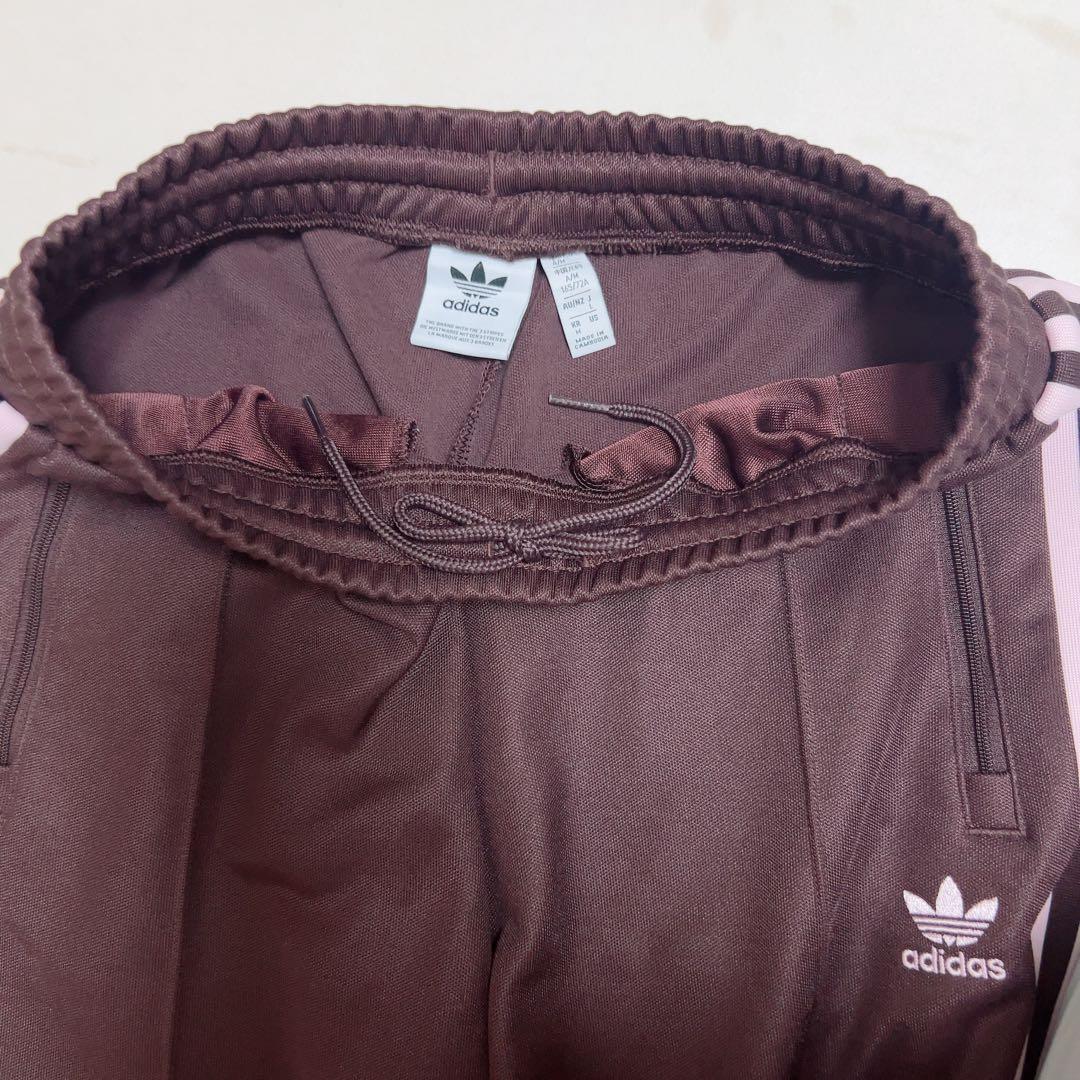 【美品】adidas ベッケンバウアー ジャージ トラックパンツ L 茶×ピンク