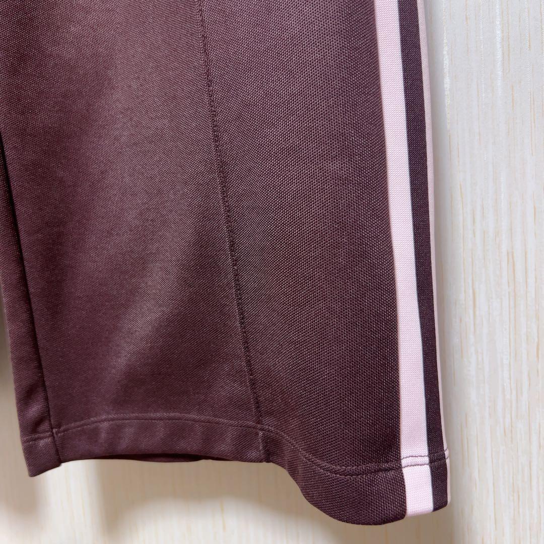【美品】adidas ベッケンバウアー ジャージ トラックパンツ L 茶×ピンク