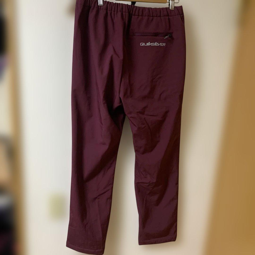 【新品】クイックシルバー　シェルパンツ　防寒　エンジ　XL