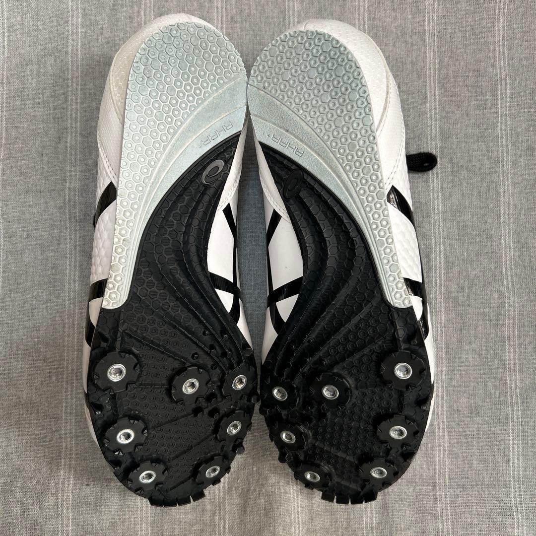 ASICS スパイクシューズ ホワイト/ブラック　※26.0㎝