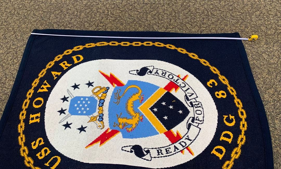 米軍放出品 USA製 USS HAWARD ブランケット