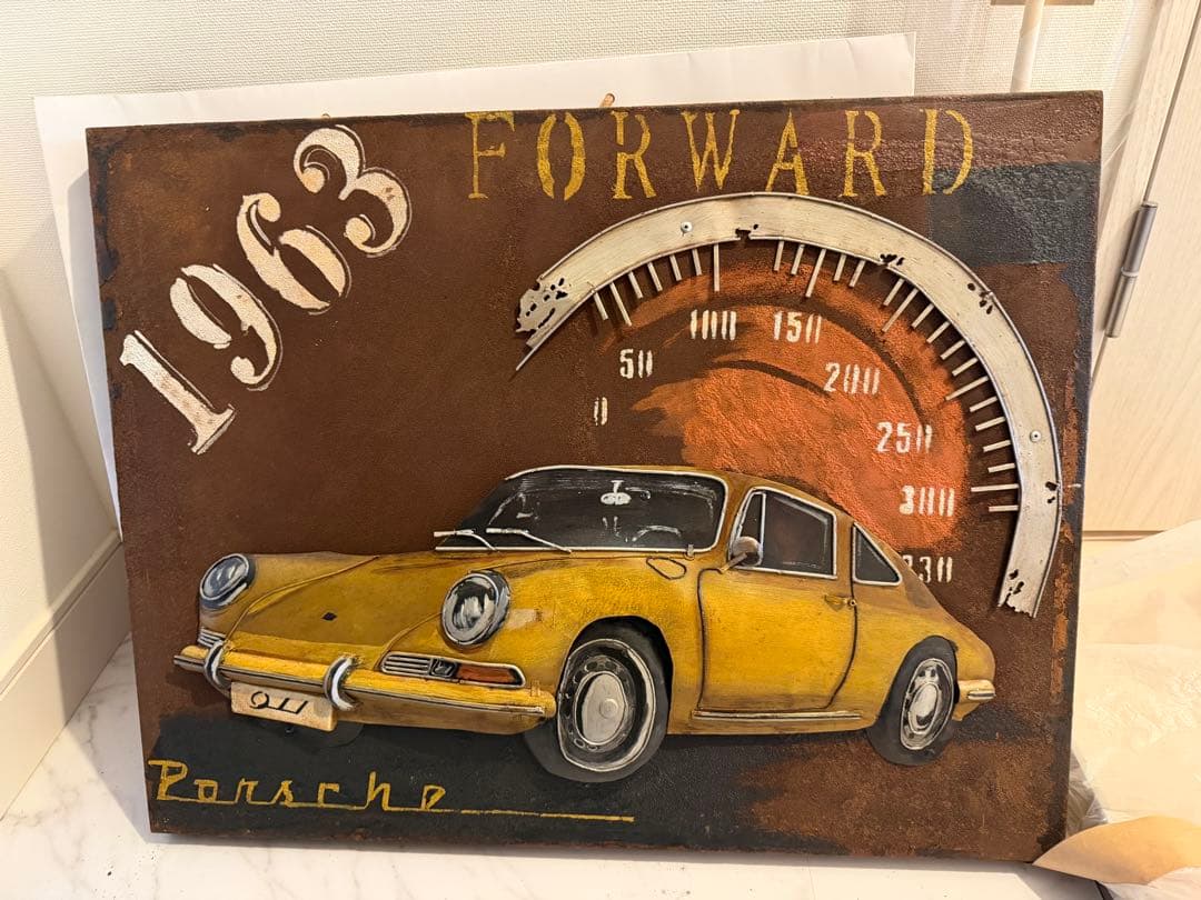 1963年ポルシェアート作品(鉄 錆アート) *写真5枚目、6枚目