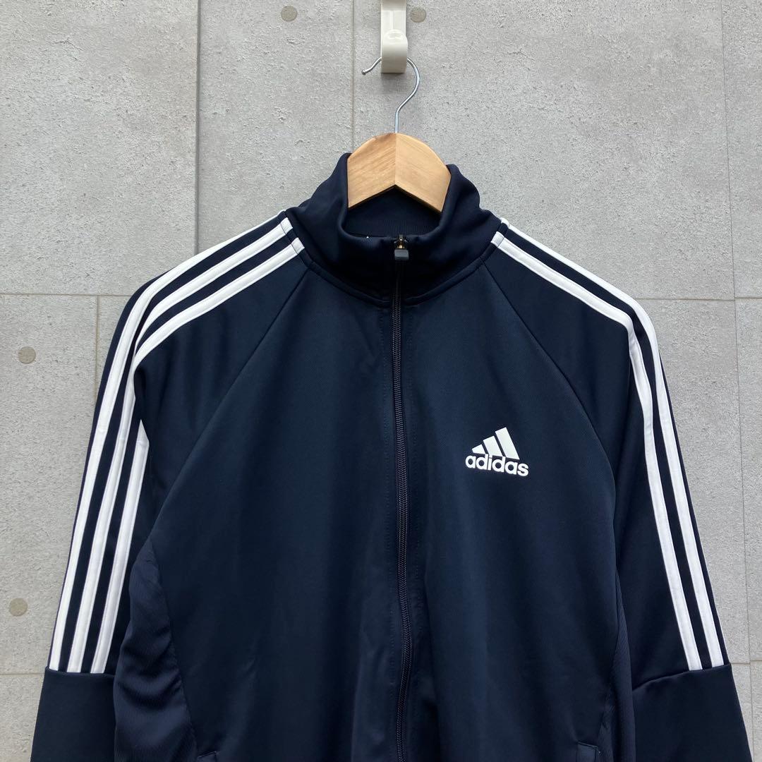 adidas アディダス トレーニングウェア セットアップ メンズ XL 紺