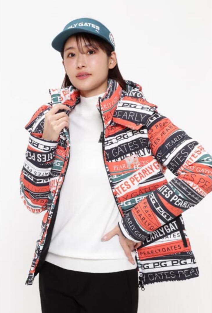 美品　パーリーゲイツ　ダウンジャケット2way 0サイズ