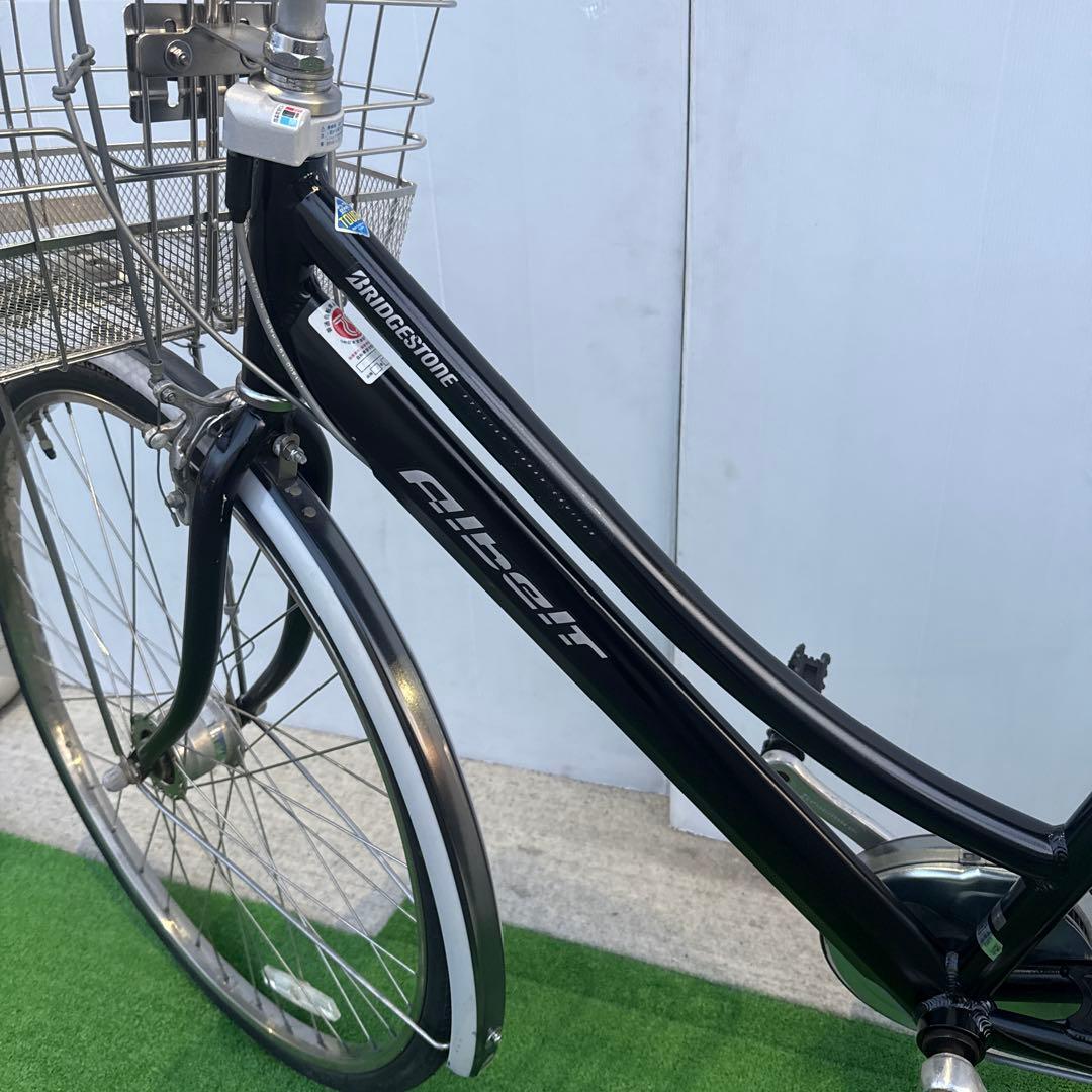 ブリヂストン アルベルト自転車27インチ 内5速 ブラック美品