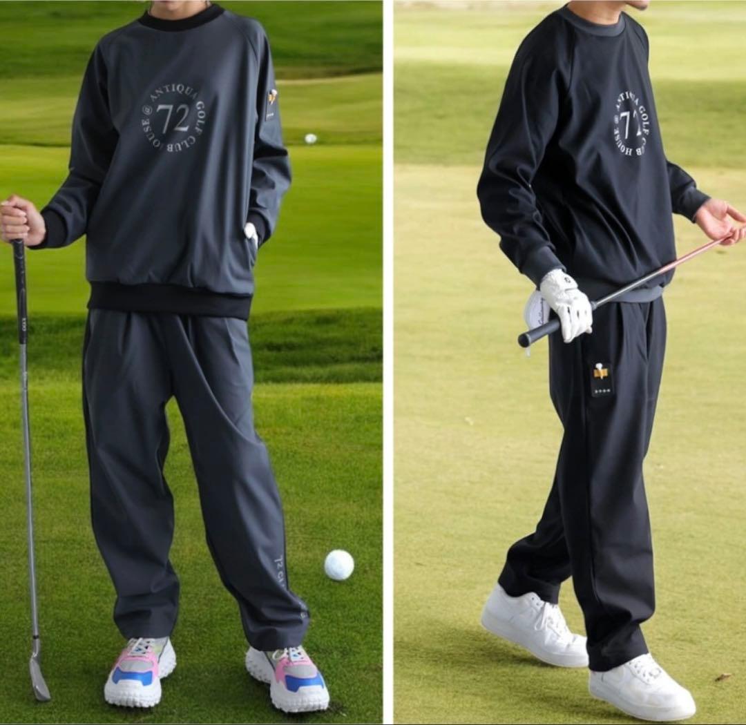【美品】ANTIQUA GOLFxSTCH パンツ メンズ サイズLXL