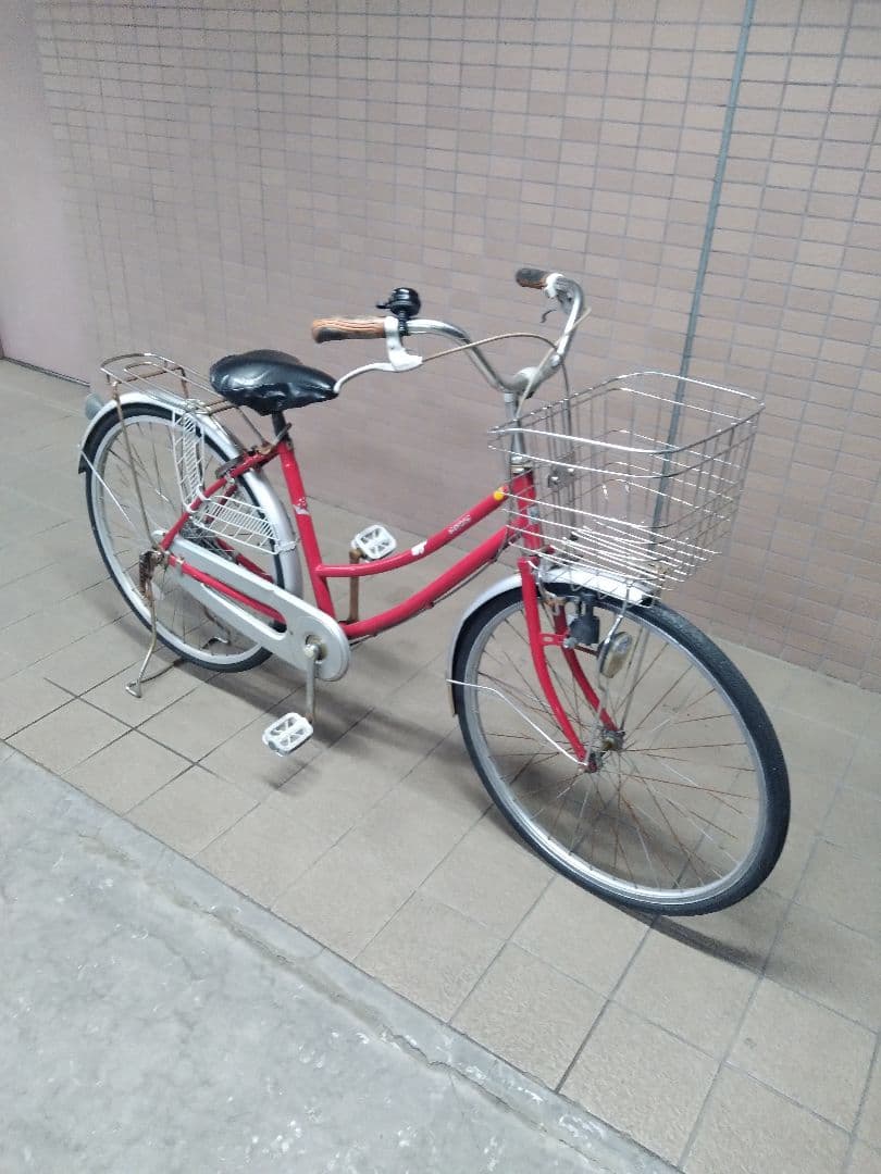 送料無料相談可！26インチ自転車！赤！