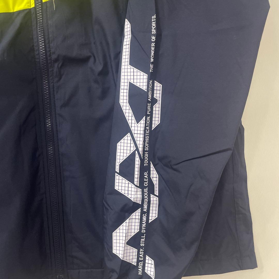 正規品 ミズノ ウィンドブレ－カ－上下セット 2XL ディ－プネイビー