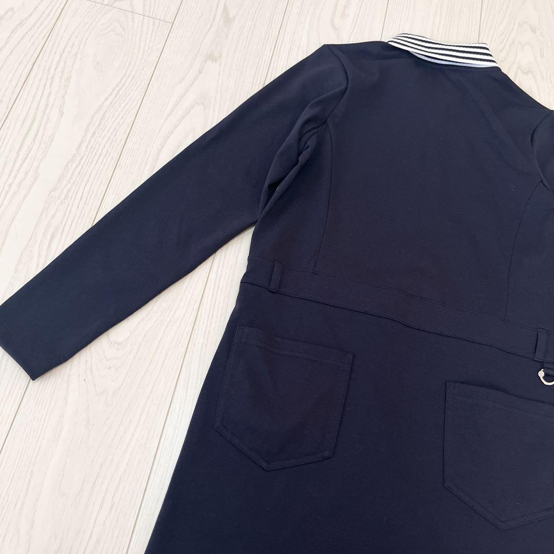 ☆Munsingwear マンシングウェア ゴルフウェア ワンピース 紺色 M