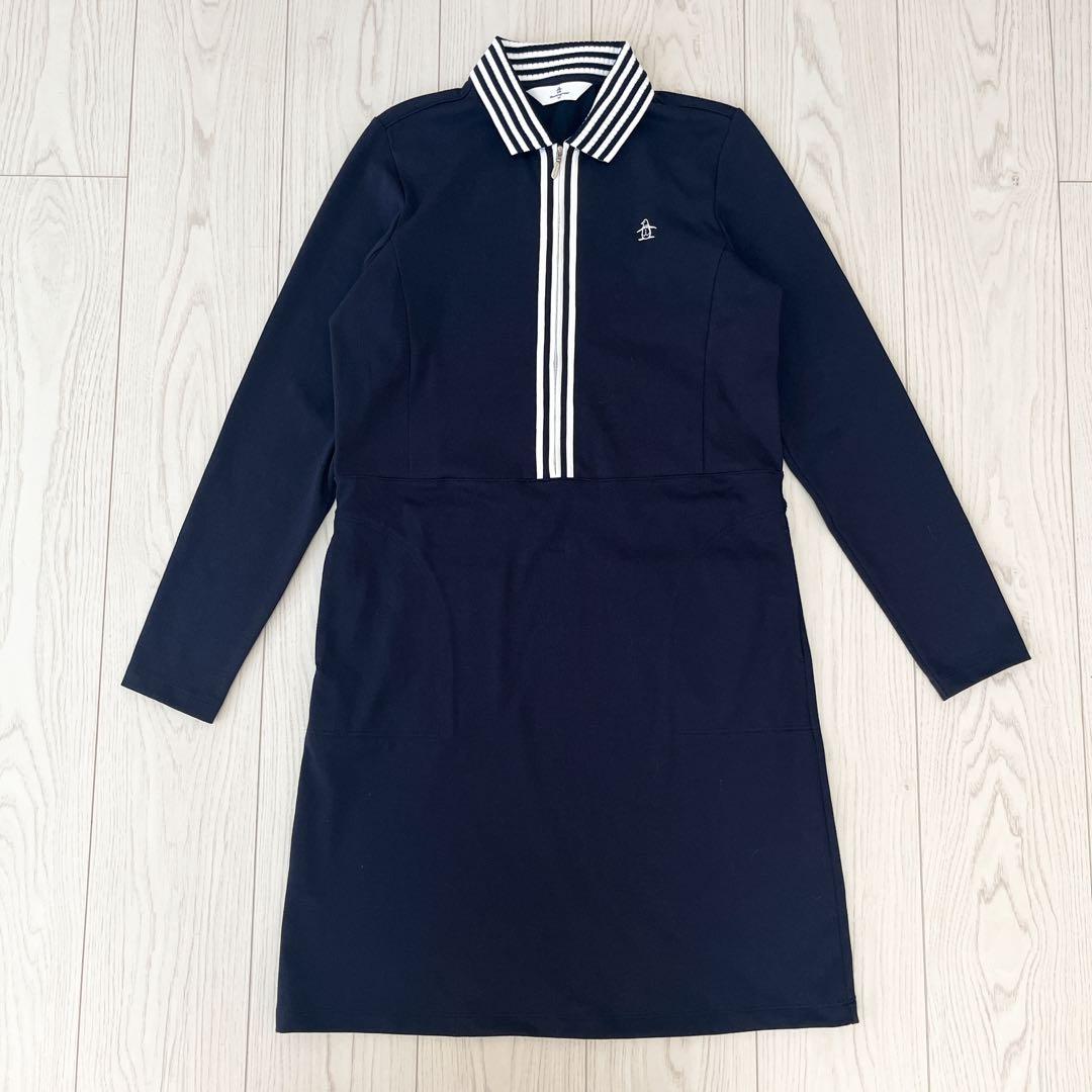 ☆Munsingwear マンシングウェア ゴルフウェア ワンピース 紺色 M