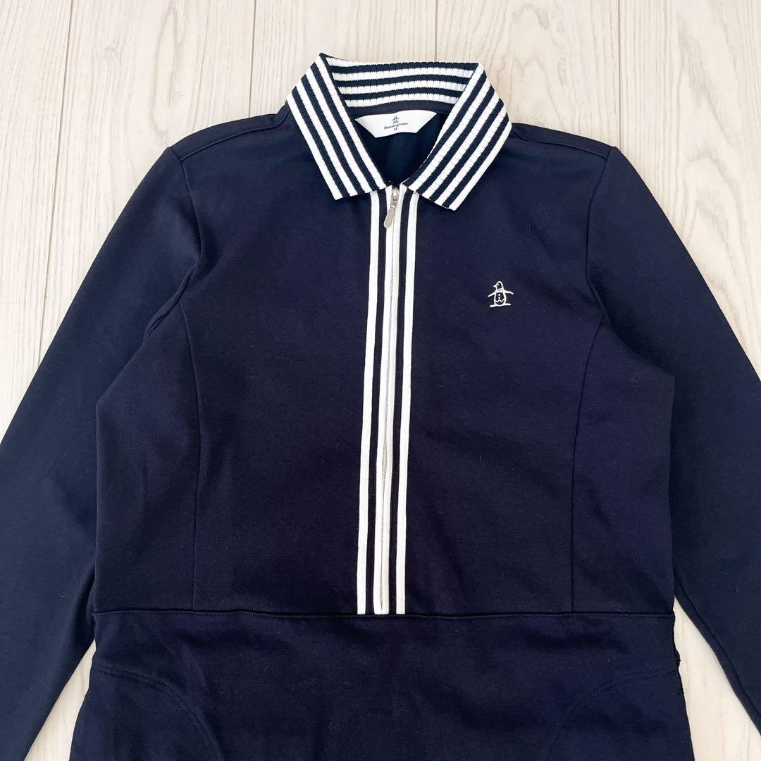 ☆Munsingwear マンシングウェア ゴルフウェア ワンピース 紺色 M