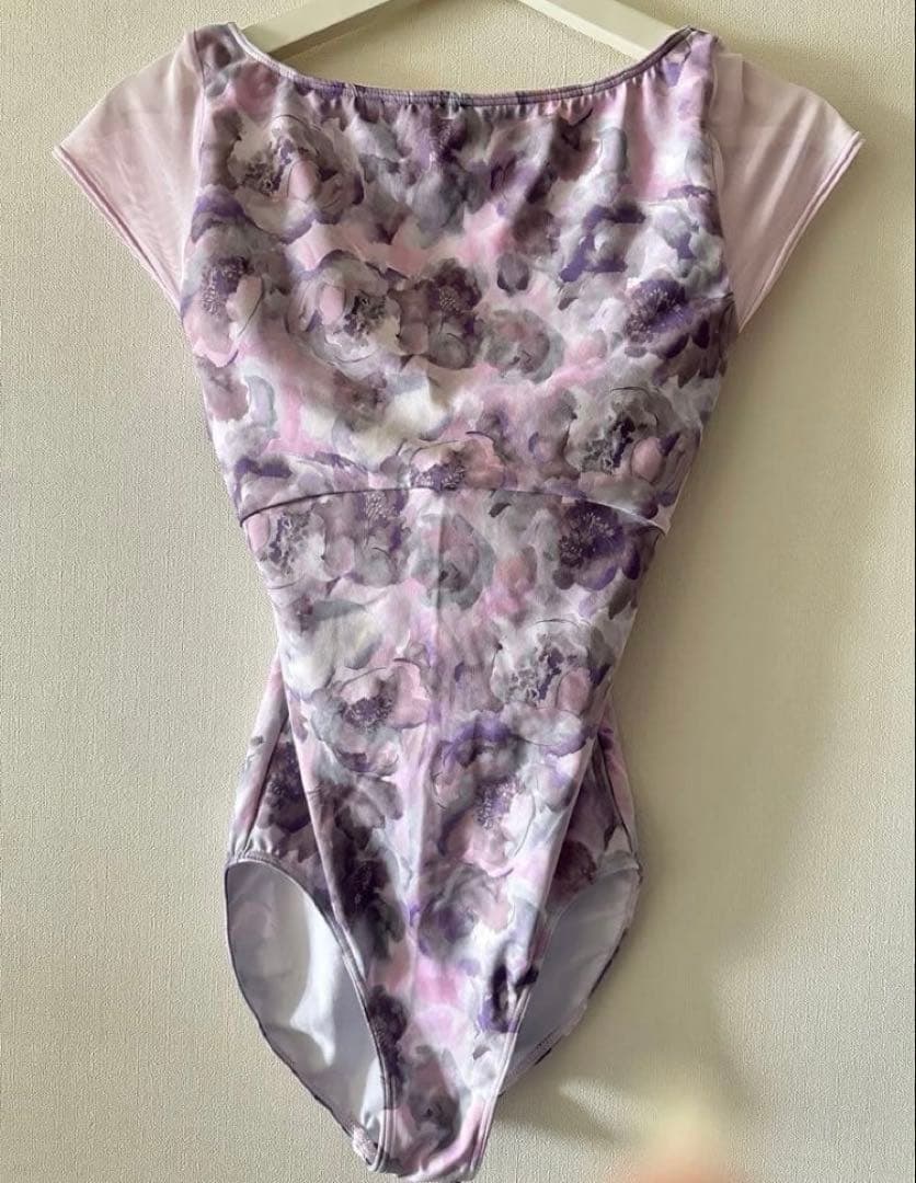 【完売】stina blurred flower pink レオタード M