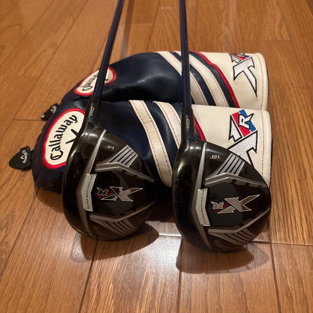 キャロウェイ　FW XR 14° 18° セット　シャフトXR フレックスS