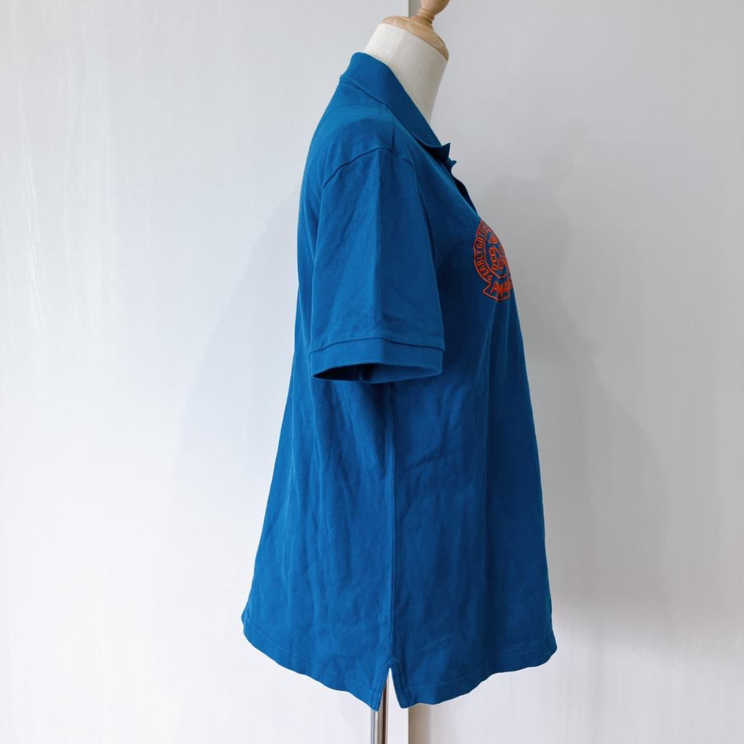 【美品】　パーリーゲイツ　カノココットン半袖ポロシャツブルーメンズ日本製