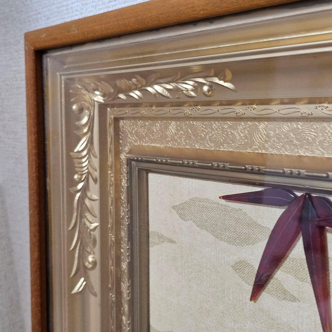 天然石画 松竹梅 JTA認定 山梨貴石画 大型額装 和風壁掛け
