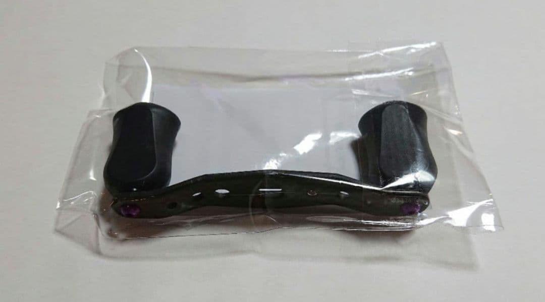 新品未使用　80mm KTF ハンドル　アブ・ダイワ用　パープル　IXA
