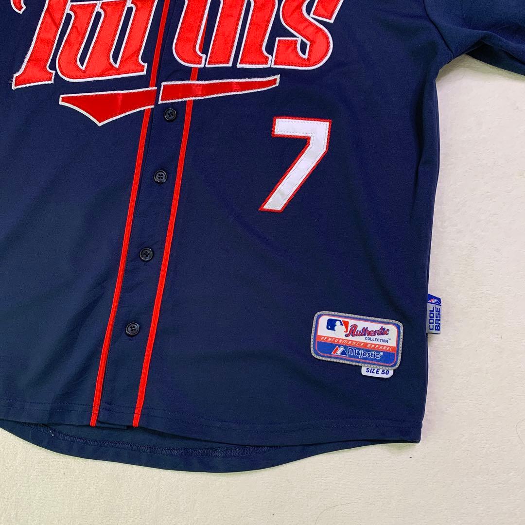Twins MAUER ユニフォーム 背番号7 ネイビー　ジョーマウアー　50