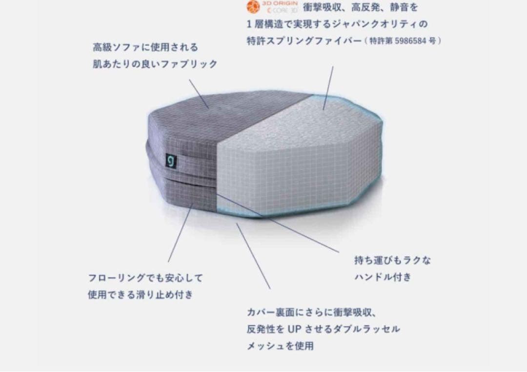 〈美品〉ジムテリア / gymterio シェイプエイト トランポリン