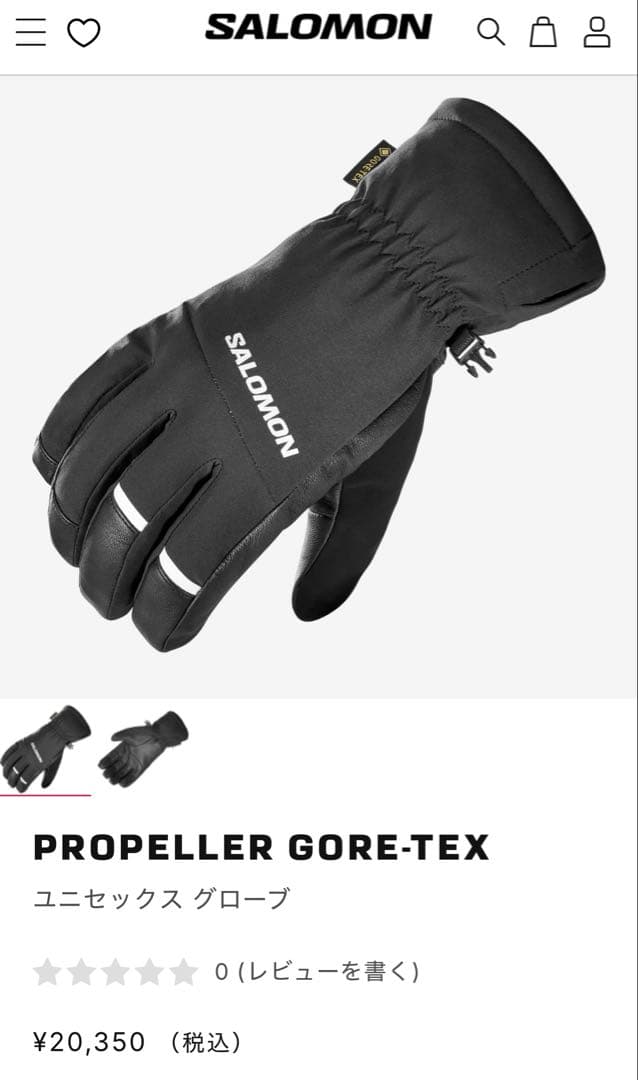 【新品】SALOMON PROPELLER GORE-TEX U / Lサイズ