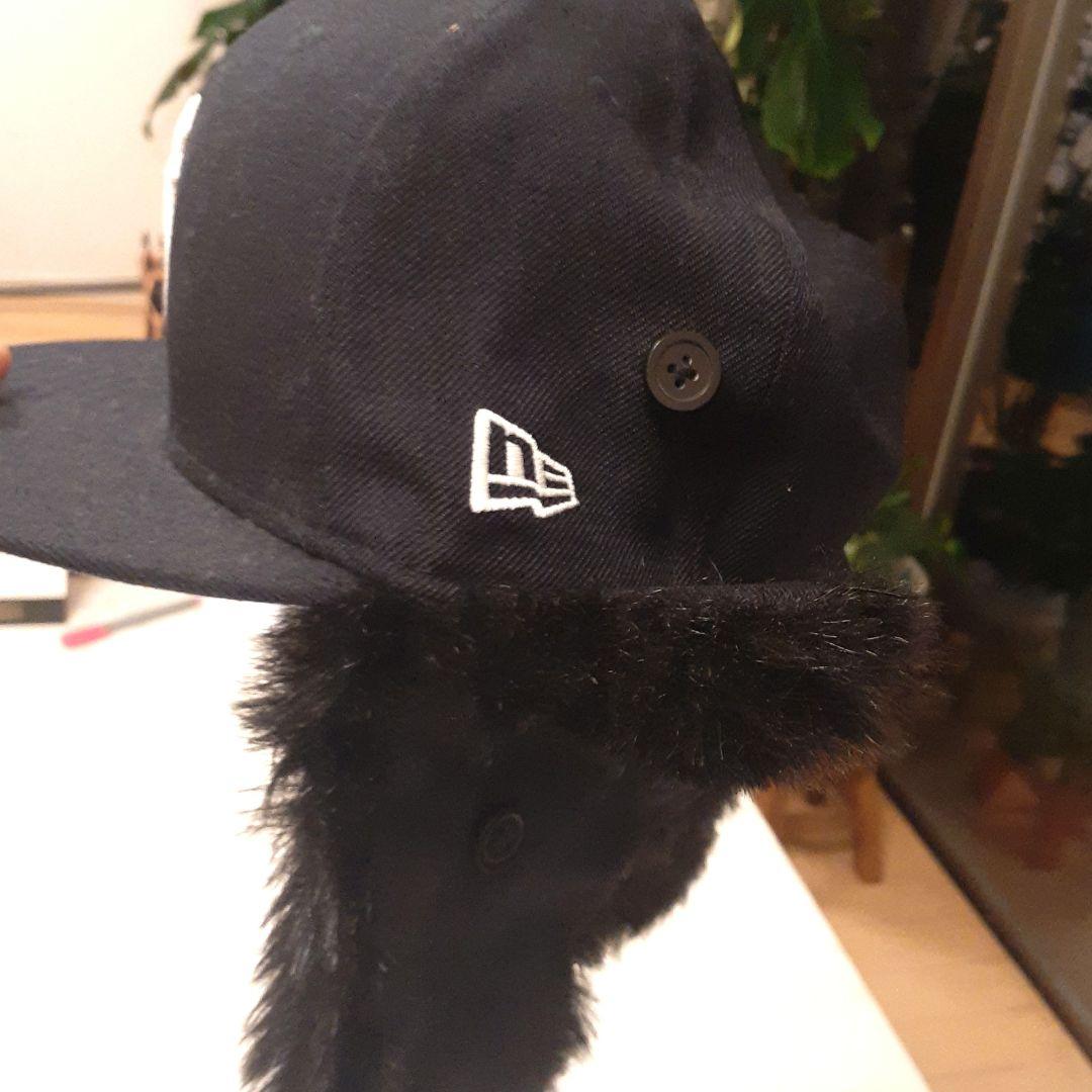 ヤンキース　ファーキャップ　New Era 59fifty 耳あて付き帽子