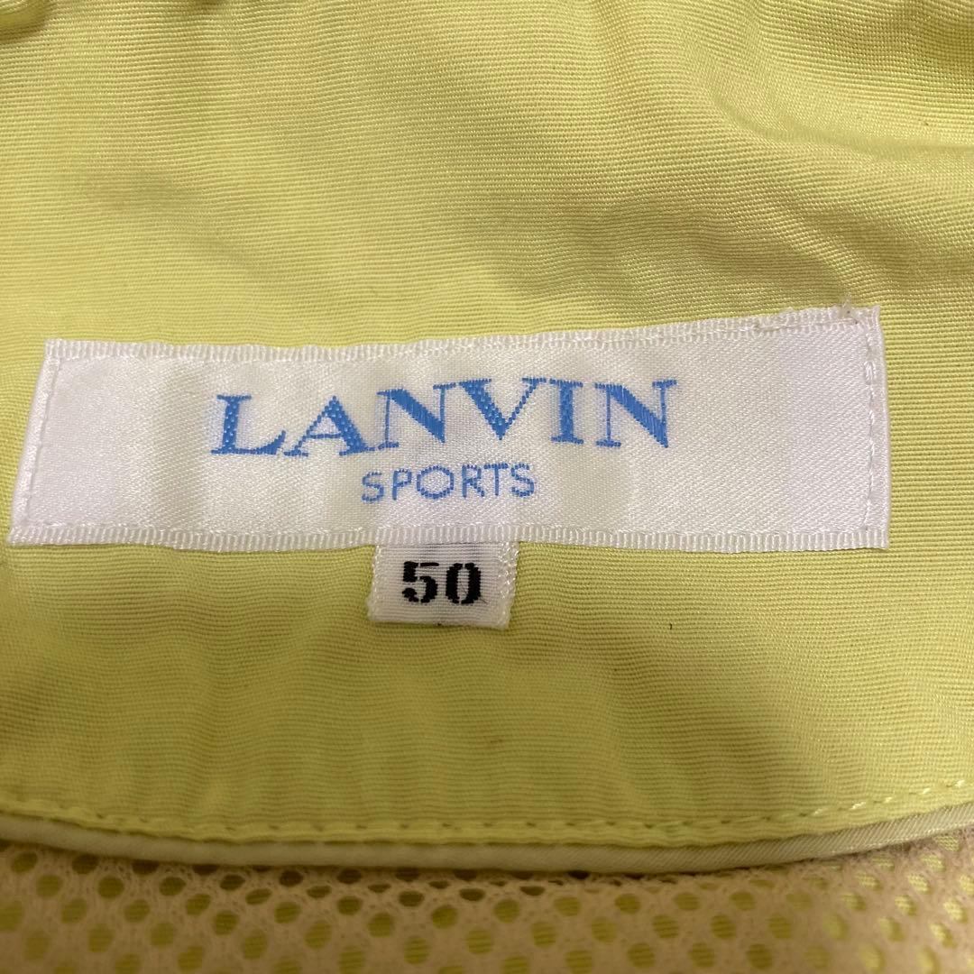 LANVIN SPORT ランバン　ブルゾン　ジャンパー　無地　黄色　サイズ50