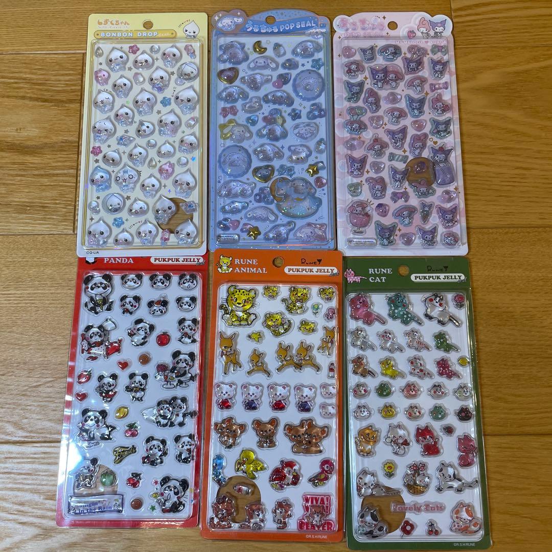 正規店購入新品未使用大人気シール6点セットボンドロしずくちゃんうるちゅるポップ等