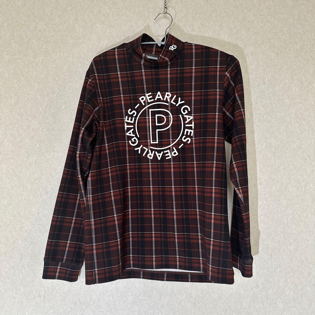 パーリーゲイツ　メンズ 長袖 モックネックシャツ