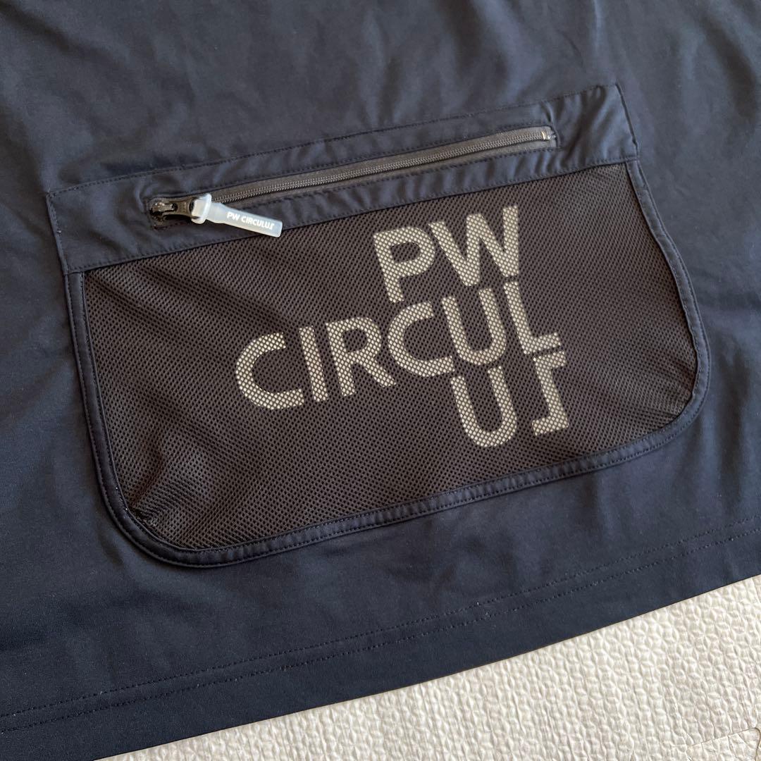 PW CIRCULUS メッシュポケットモック Tシャツ ブラック 黒 半袖