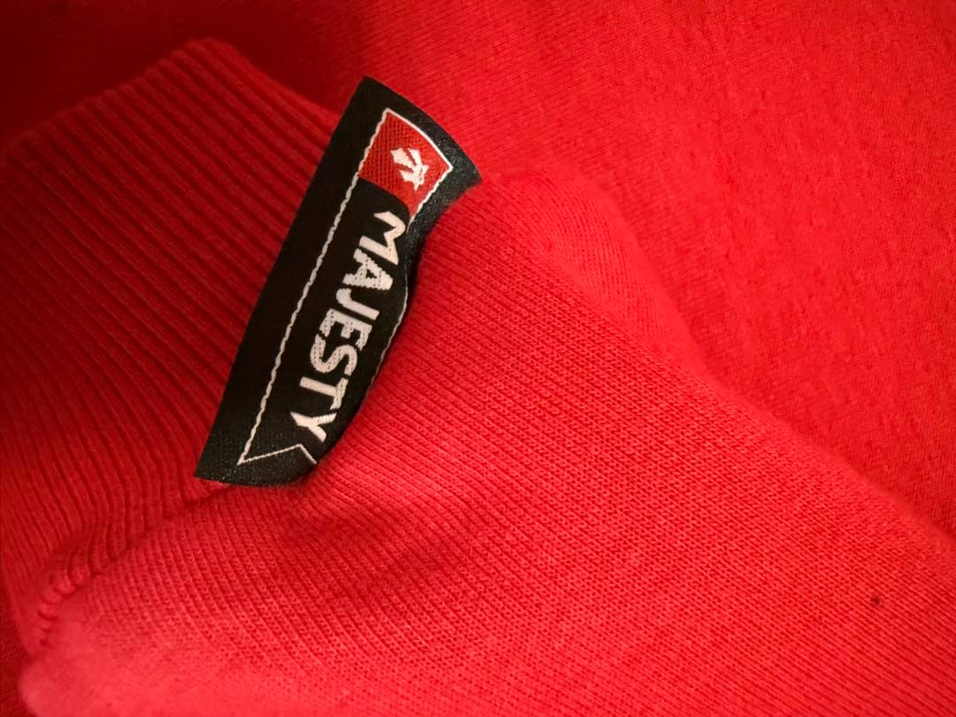 「希少」MAJESTY フード付きパーカー赤サイズXL