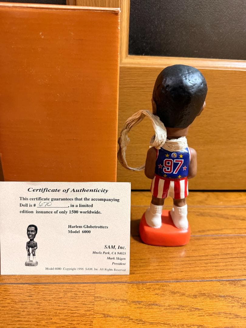 Harlem Globetrotters ボブルヘッド 限定1500体 COA付