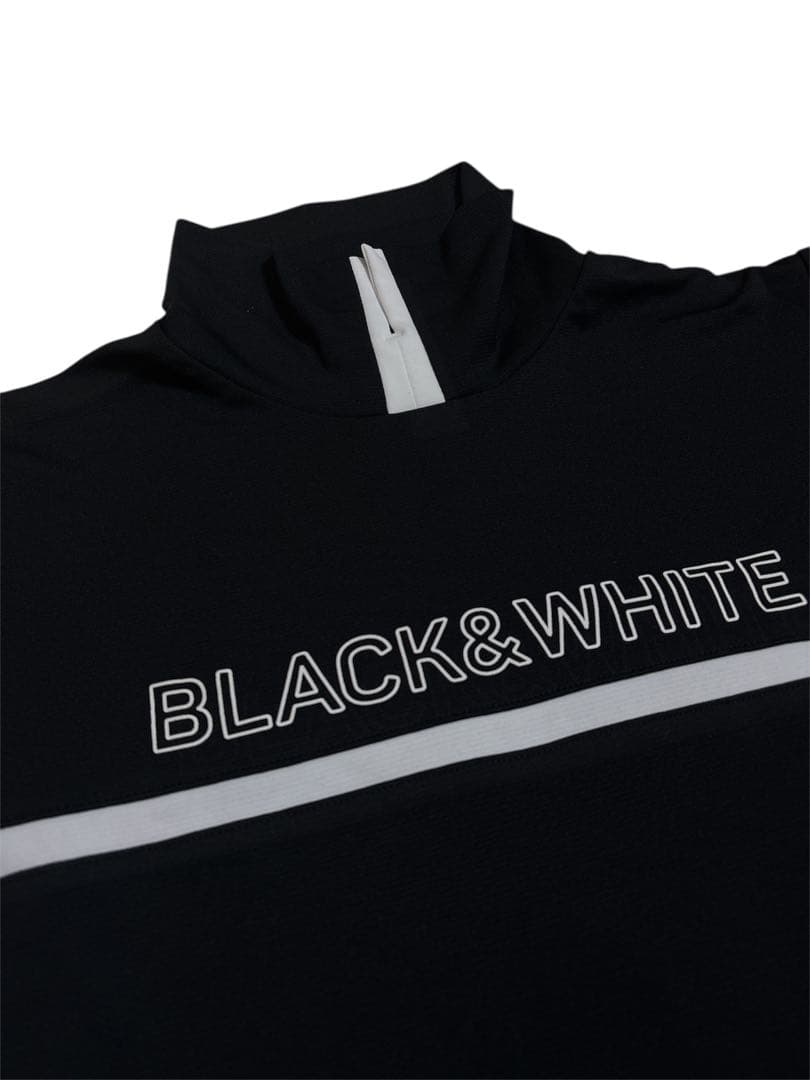 BLACK&WHITE ブラック ロンT 美品
