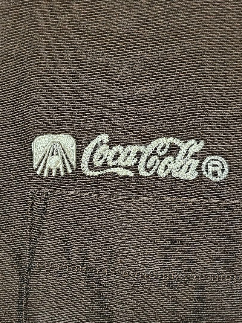 Coca-Cola　コカコーラ　ボウリングシャツ　古着　レーヨン　80s　90s