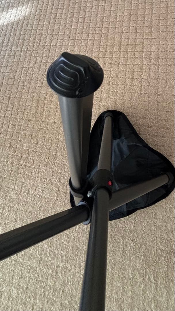スウェーデン製Walkstool Basic 50 折り畳みチェア 黒 収納袋付