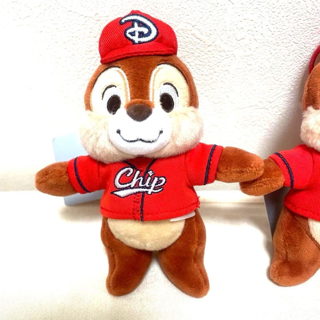 【新品】ディズニーストア広島オープン記念 チップ デールぬいぐるみ　カープ