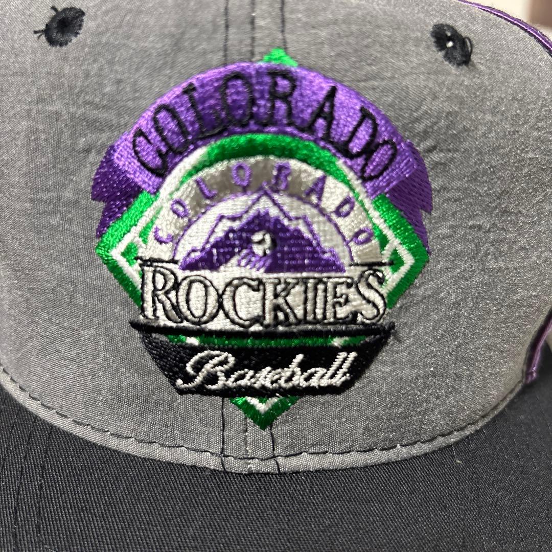 ウェア 90s Colorado Rockies \"MLB\" Snapback Hat