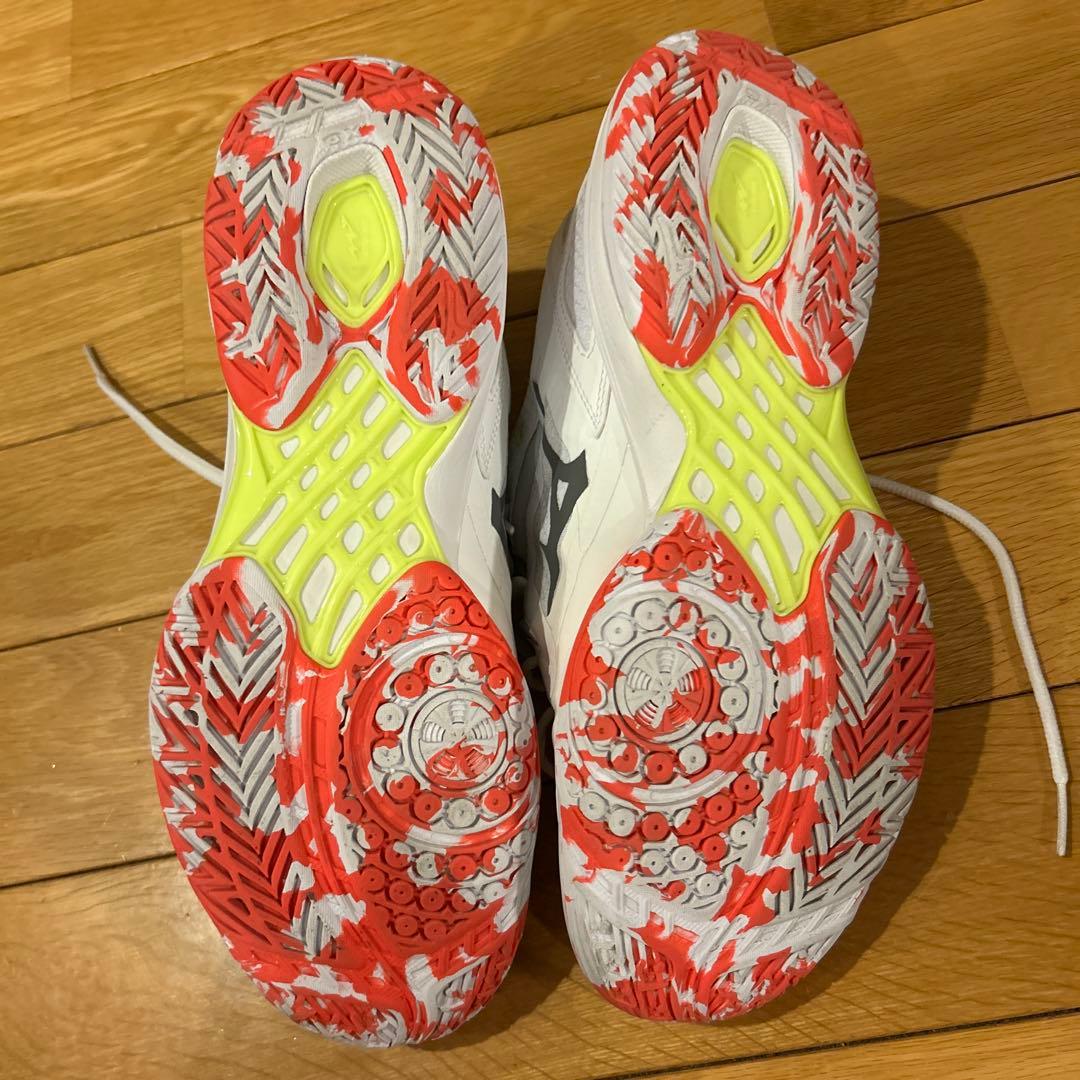 Mizuno バドミントンシューズ ホワイト/レッド