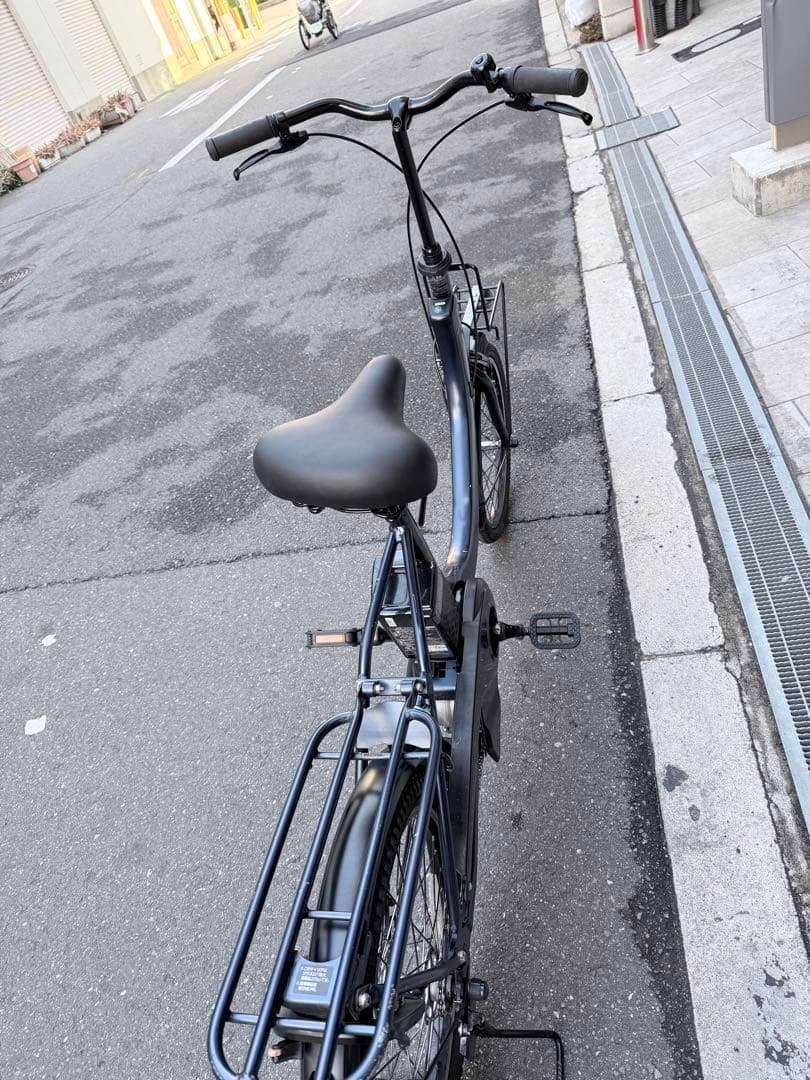 大阪府　パナソニック　電動アシスト自転車 シティタイプ 黒 20インチ