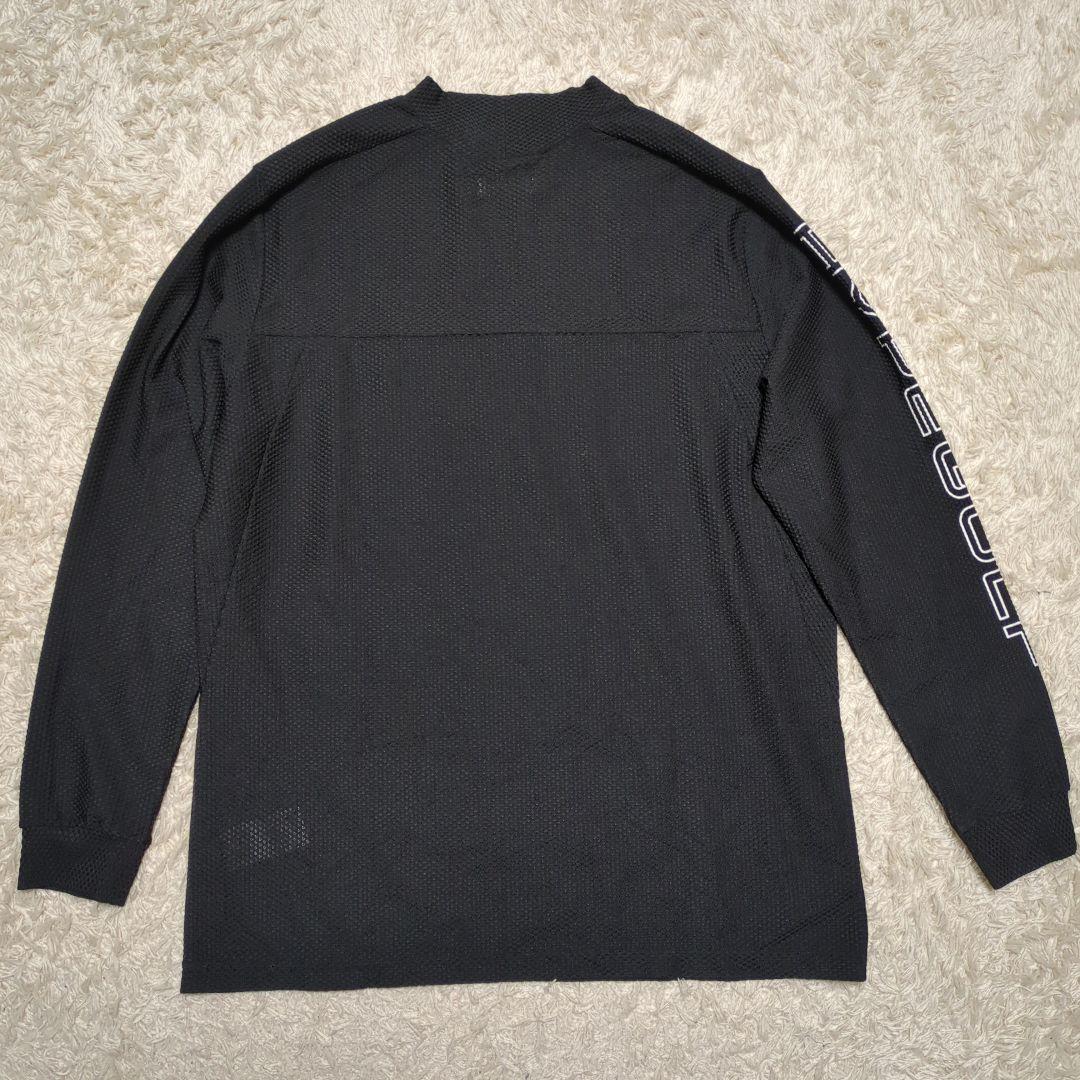 【美品】Hypegolf モックネック 長袖 シャツ メッシュ メンズ L