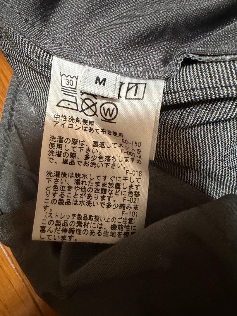 【美品】ジュンアンドロペ ゴルフパンツ M グレー サイドライン ストレッチ
