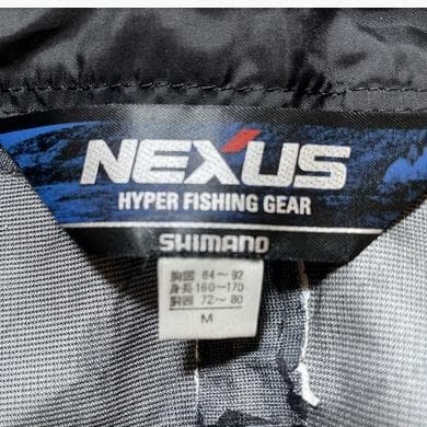 NEXUSフィッシングウェアMサイズ