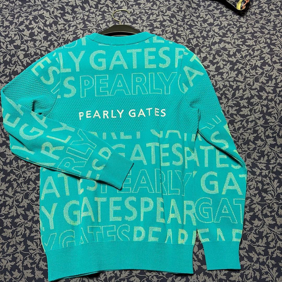 PEARLY GATES アクアブルー ニットセーター